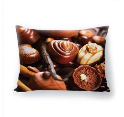 Подушка декоративная с 3D рисунком &quot;Шоколадный рай&quot;